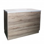 Qubist White Oak Free Standing 1200 Vanity Cabinet Only